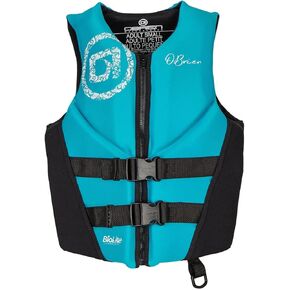 O'Brien Women's Traditional Neoprene USCGA Life Jacket, Aqua, X-Large