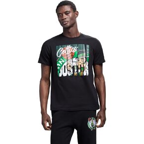 Men's X NBA Officially Licensed Graphic Short Sleeve Lightweight Crew Neck Cotton Team T-Shirt