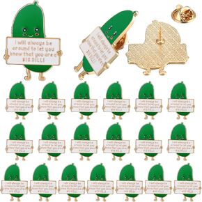 Inspirational Pickle Enamel Pins Motivational Alloy Pin Gift for Nutrition Dietitian Employee Coworker