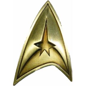 Star Trek Original TV Series Command Logo Brass Tonged Finish Metal Pin