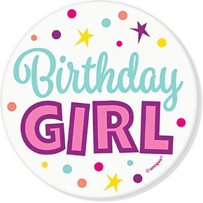 Birthday Girl Pin - 2.3'' Its My Birthday Pin Happy Birthday Button Badge for Women Girls Kids for Party Accessories