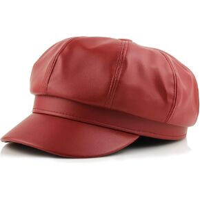 قبعة Newsboy الجلدية للنساء - Spring Newsboy Beret for Men Sailor Cailor Caps Design Retro Gatsby Hats