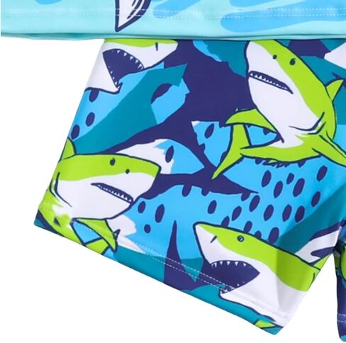 Toddler Swimsuit Boy 2-Piece Dinosaur Bathing Suit with Rash Guard Cute Toddler Boy Swimsuit Dinosaur in Saudi Arabia