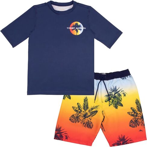 مجموعة ملابس السباحة من Tommy Bahama Boy من قطعتين ، و Guard Guard & Swim Trunks 2-Pack Bundle للأطفال والمراهقين in Kuwait