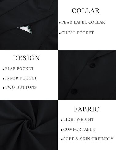 PJ PAUL JONES Blazer for Men Casual Cotton-Linen Sport Coat Lightweight 2 Button Lined Blazer Jacket in Kuwait