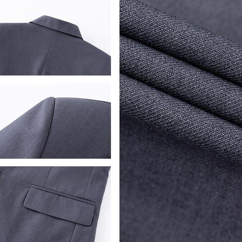 Mens Sport Coats and Blazers 5 Real Pockets Slim Fit Business Casual Men Suit Blazer Suit Jacket in Kuwait