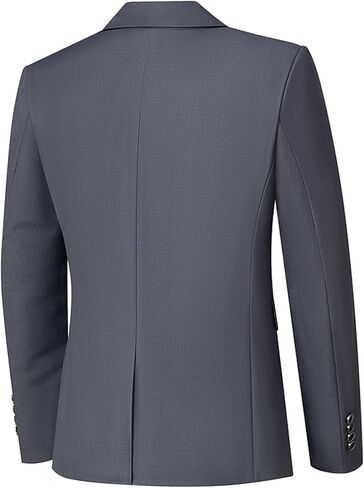 Mens Sport Coats and Blazers 5 Real Pockets Slim Fit Business Casual Men Suit Blazer Suit Jacket in Kuwait