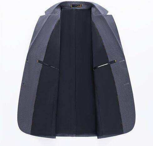 Mens Sport Coats and Blazers 5 Real Pockets Slim Fit Business Casual Men Suit Blazer Suit Jacket in Kuwait