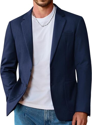 Vssjavun Mens Blazer Sport Coats Casual Lightweight Two Button Dinner Party Suit Jackets in Saudi Arabia