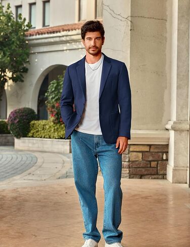 Vssjavun Mens Blazer Sport Coats Casual Lightweight Two Button Dinner Party Suit Jackets in Saudi Arabia