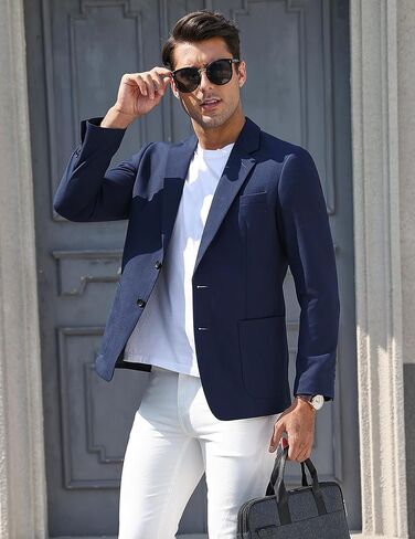 Vssjavun Mens Blazer Sport Coats Casual Lightweight Two Button Dinner Party Suit Jackets in Saudi Arabia