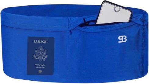 StashBandz Running Belt for Women & Men – Money Belt with 4 Large Secure Pockets (1 Zippered) | Fanny Pack & Phone Holder for Running, Travel, Hiking, and Workouts in Saudi Arabia