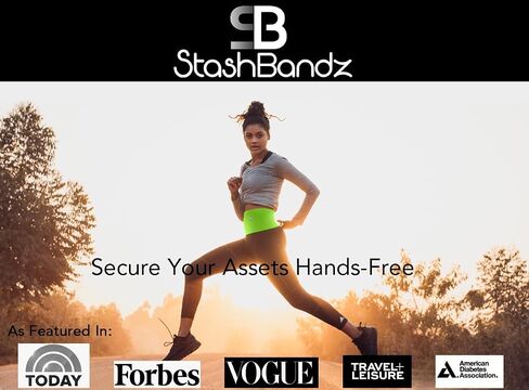 StashBandz Running Belt for Women & Men – Money Belt with 4 Large Secure Pockets (1 Zippered) | Fanny Pack & Phone Holder for Running, Travel, Hiking, and Workouts in Saudi Arabia