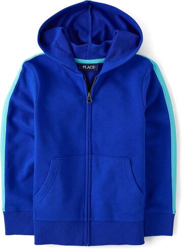 The Children's Place Boys' Full Zip Long Sleeve French Terry Hoodie in Saudi Arabia