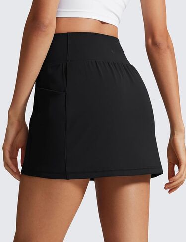 CRZ Yoga Butterlift A Line Golf Tartts for Women High Cherged stedricy Tennis Tennis Tennis with Gockets Side in Kuwait