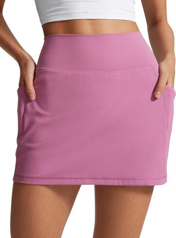 CRZ Yoga Butterlift A Line Golf Tartts for Women High Cherged stedricy Tennis Tennis Tennis with Gockets Side in Kuwait