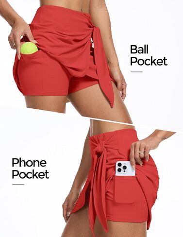 M MOTEEPI Skorts for Women Dressy Casual Tennis Golf Skirts with Pockets Shorts Tummy Control Atheltic Pickleball Skort in Saudi Arabia