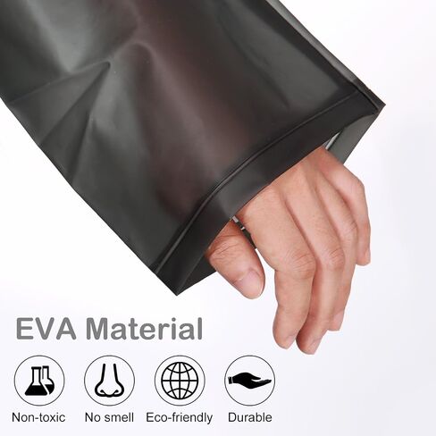 UNIQUEBELLA EVA Raincoat Waterproof Rain Poncho Reusable Unisex for Women Long Rain Cape in Saudi Arabia
