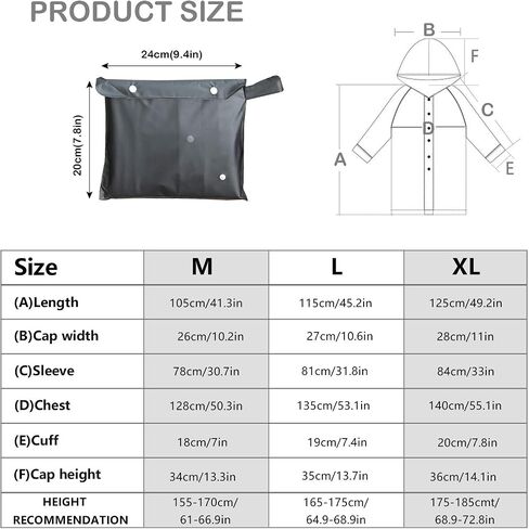 UNIQUEBELLA EVA Raincoat Waterproof Rain Poncho Reusable Unisex for Women Long Rain Cape in Saudi Arabia