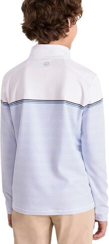 vineyard vines Boys' Striped Sankaty Quarter-Zip in Saudi Arabia