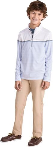 vineyard vines Boys' Striped Sankaty Quarter-Zip in Saudi Arabia