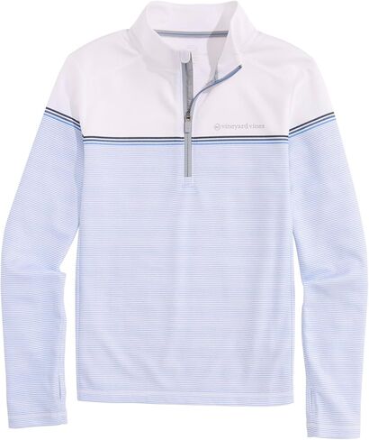 vineyard vines Boys' Striped Sankaty Quarter-Zip in Saudi Arabia