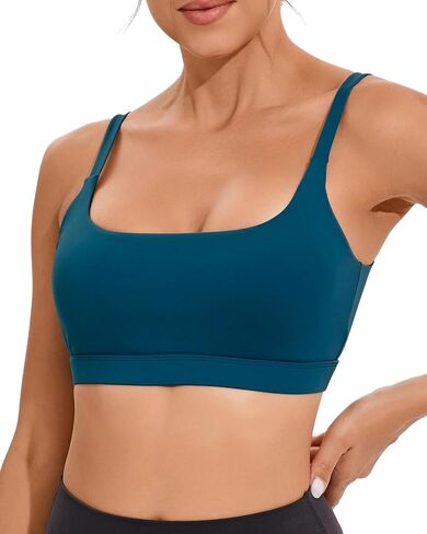 RUNNING GIRL Sports Bras for Women,Square Neck Sports Bra High Support Yoga Bra Workout Crop Top with Built in Bra in Saudi Arabia