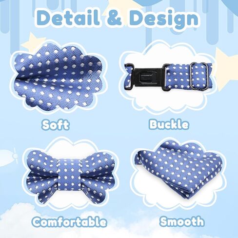 Bow Ties for Boys Pre-tied Kids Bow Tie Adjustable Polka Dot Bow Tie for Boys Girls Wedding Party Graduation in Kuwait
