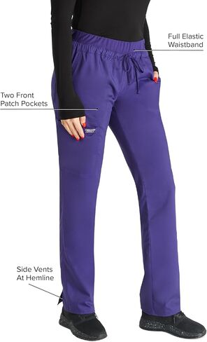 Cherokee Scrub Pants for Women Mid Rise Tapered Leg Drawstring Bottom WW105 in Saudi Arabia