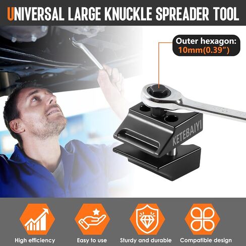 New upgraded lower control arm pry tool, suspension removal, pry bar wrench adapter head, casing removal and pry bar adapter tool set designed for use with 1/2" drive extension breaker bars (Style A) in Saudi Arabia