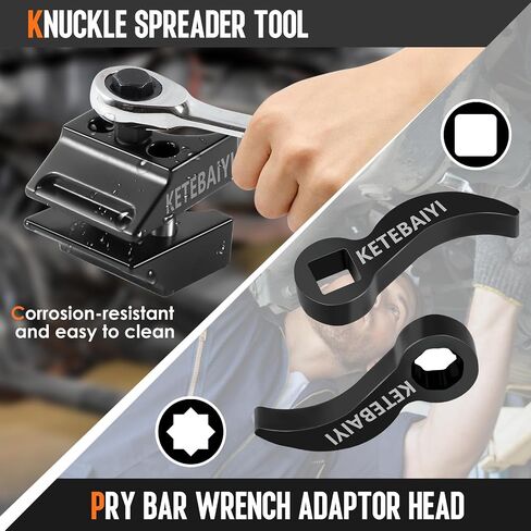 New upgraded lower control arm pry tool, suspension removal, pry bar wrench adapter head, casing removal and pry bar adapter tool set designed for use with 1/2" drive extension breaker bars (Style A) in Saudi Arabia