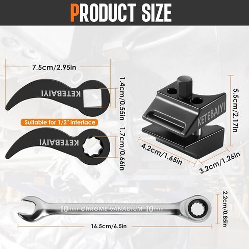 New upgraded lower control arm pry tool, suspension removal, pry bar wrench adapter head, casing removal and pry bar adapter tool set designed for use with 1/2" drive extension breaker bars (Style A) in Saudi Arabia