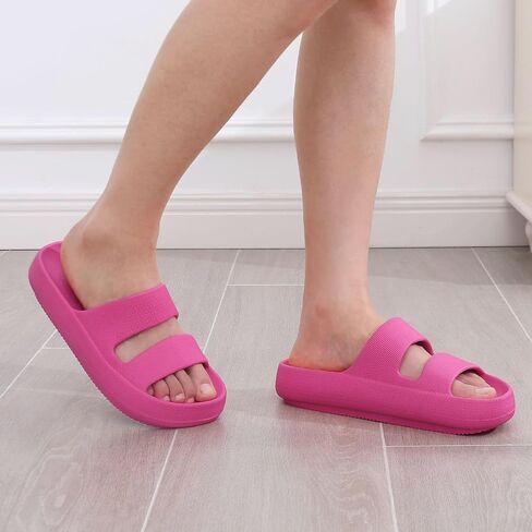 shevalues Orthopedic Slide Sandals for Women Arch Support Plantar Fasciitis | Soft Recovery Non-slip Slippers, Summer Lightweight Waterproof Cloud Slides in Saudi Arabia