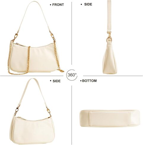 Shoulder Bag for women Crossbody Bags Retro Classic Small Hobo Purse Clutch Tote Handbags with Zipper Closure in Kuwait