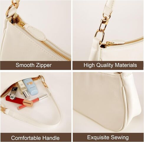 Shoulder Bag for women Crossbody Bags Retro Classic Small Hobo Purse Clutch Tote Handbags with Zipper Closure in Kuwait