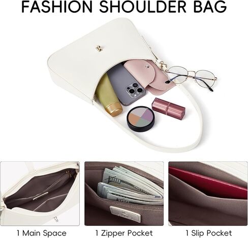 CLUCI Shoulder Bag for Women, Purses for Women, Handbag Hobo Bags Vegan Leather Crossbody Purse with Adjustable Strap in Saudi Arabia