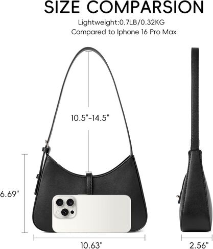 CLUCI Shoulder Bag for Women, Purses for Women, Handbag Hobo Bags Vegan Leather Crossbody Purse with Adjustable Strap in Saudi Arabia