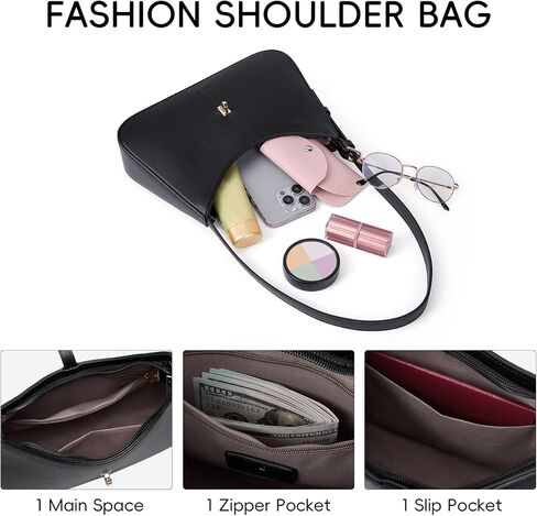 CLUCI Shoulder Bag for Women, Purses for Women, Handbag Hobo Bags Vegan Leather Crossbody Purse with Adjustable Strap in Saudi Arabia