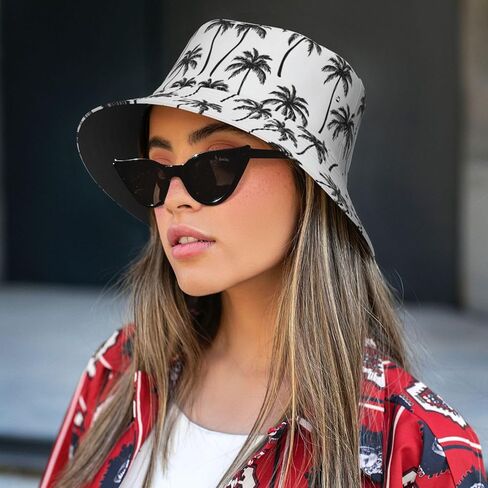 Bucket Hat for Women Men Funny Printing Summer Beach Sun Hat Lightweight Fisherman Travel Hat for Unisex in Kuwait