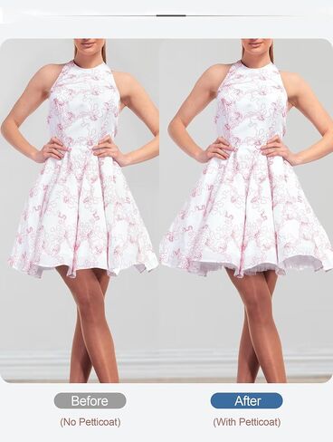 Vlazom نساء تنانير البطن tulle tutu Underskirts chiffon نصف slips fluffy prom skirt skirt s-3xl in Kuwait