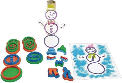 Colorations Stampers Shapes & Numbers , set of 26 stamps, Shape and number stampers are 2.95 inches in dimension and made of durable EVA foam that’s easy to hold in Kuwait