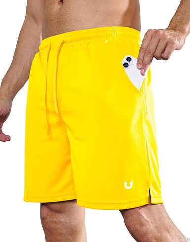 NORTHYARD Men's Athletic Workout Shorts 7'' Gym Running Short Quick Dry Lightweight Tennis Basketball with Zipper Pockets in Saudi Arabia
