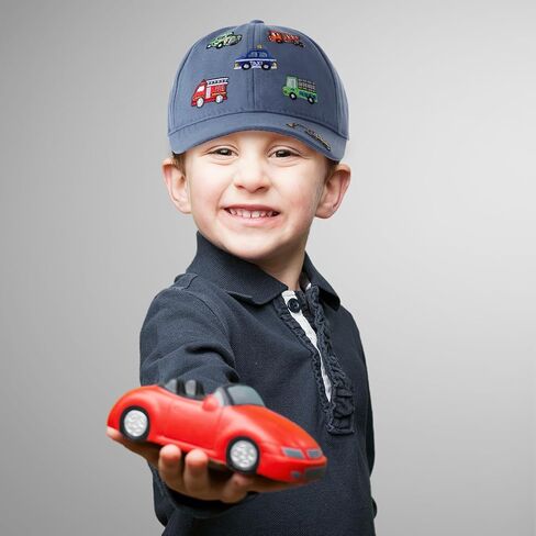 Embroidered Baseball Caps for Boys Girls Fire Truck Excavator Trucker Hat Funny Adjustable Summer Hats Age 3-8 in Kuwait