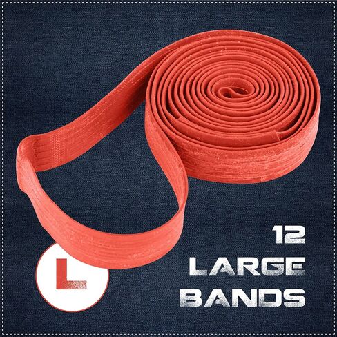 12 حزمة الأثاث نطاقات مطاطية 25 "طول عصابات محرك مطاطية صناعية كبيرة- شريط البليت أو شريط بطاني متحرك- بواسطة Kitchentoolz in Kuwait