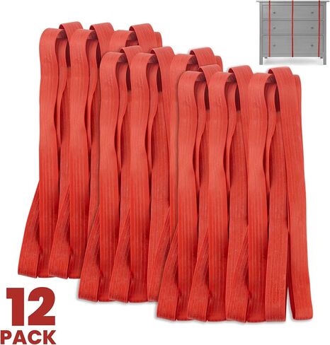 12 حزمة الأثاث نطاقات مطاطية 25 "طول عصابات محرك مطاطية صناعية كبيرة- شريط البليت أو شريط بطاني متحرك- بواسطة Kitchentoolz in Kuwait