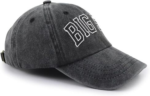 Big Sis Hats for Girls, Funny Adjustable Cotton Embroidered Kids Baseball Cap in Kuwait