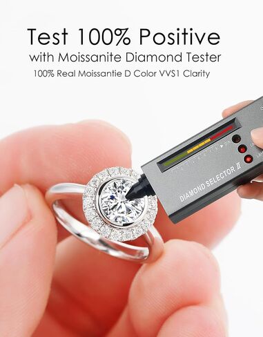 خاتم خطوبة مويسانيت للنساء ، 1.5CT ROULE COT D COLOR VVS1 PRONDEY ANTRIVARY HALO BANDE BANDE ， S925 STERLING SIVAR in Kuwait