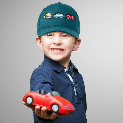 Embroidered Baseball Caps for Boys Girls Fire Truck Excavator Trucker Hat Funny Adjustable Summer Hats Age 3-8 in Kuwait