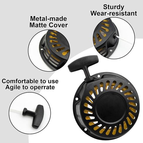 Strongthium Pull Start Recoil Starter Assembly for Predator Rato 212cc 196cc 6.5HP 7HP Go Kart Mini Bike Generators Non Hemi in Saudi Arabia