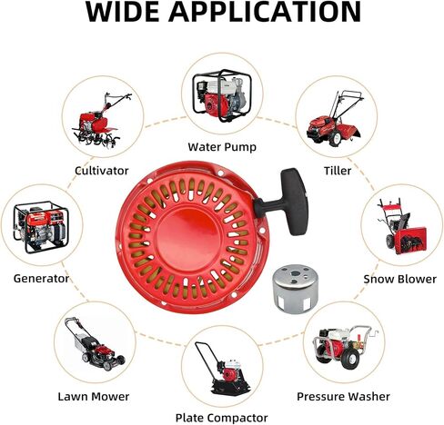 Strongthium Pull Start Recoil Starter Assembly for Predator Rato 212cc 196cc 6.5HP 7HP Go Kart Mini Bike Generators Non Hemi in Saudi Arabia